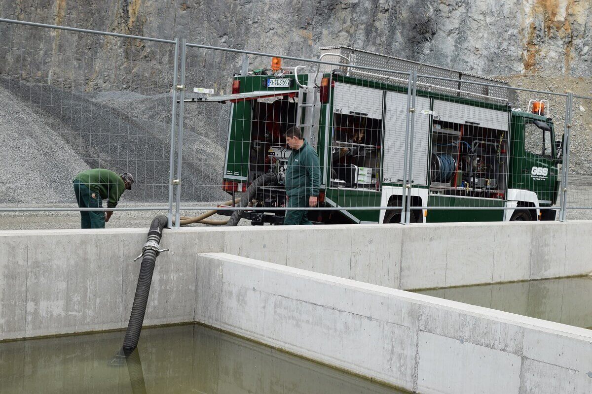 GSS-Sordon Pumpendienst mit eigenem Spezialfahrzeug