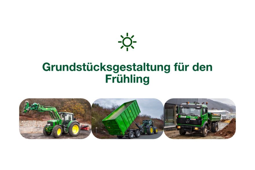 Grundstücksgestaltung für den Frühling